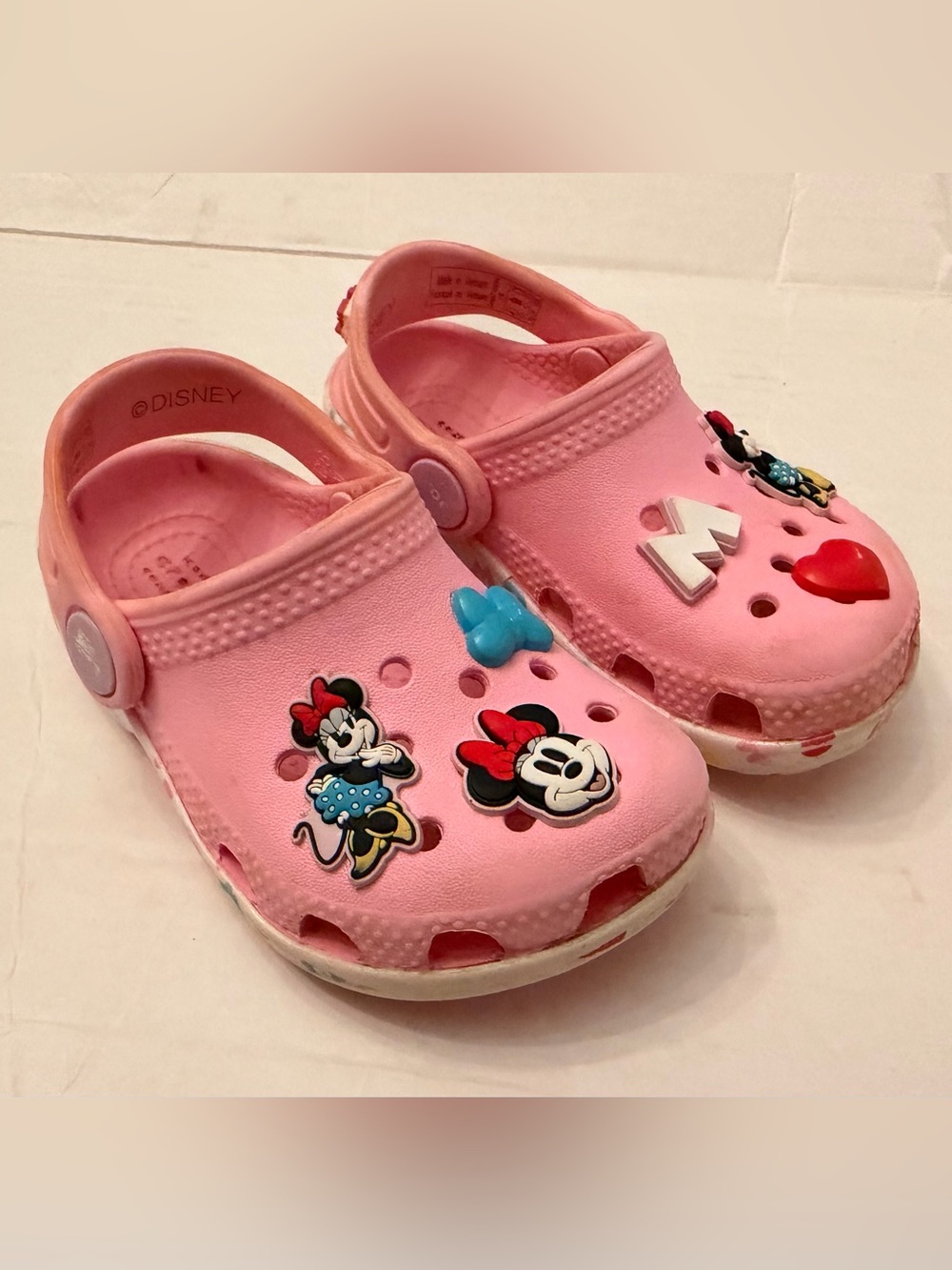 Disney Minnie Mouse Crocs Clogs | Toddler Girls Size C6 | Pink